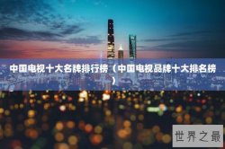 中国电视十大名牌排行榜（中国电视品牌十大排名榜）
