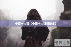中国十大强（中国十大强镇排名）