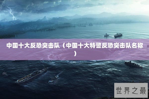 中国十大反恐突击队（中国十大特警反恐突击队名称）