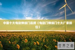 中国十大电动伸缩门品牌（电动门伸缩门十大厂家排位）