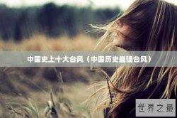 中国史上十大台风（中国历史最强台风）
