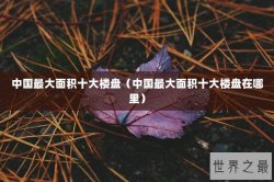 中国最大面积十大楼盘（中国最大面积十大楼盘在哪里）