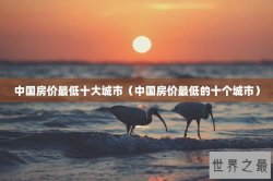 中国房价最低十大城市（中国房价最低的十个城市）