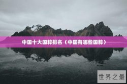 中国十大国粹排名（中国有哪些国粹）
