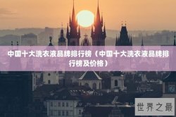 中国十大洗衣液品牌排行榜（中国十大洗衣液品牌排行榜及价格）