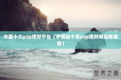 中国十大p2p理财平台（中国前十名p2p理财网站有哪些）