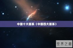 中国十大面系（中国四大面系）