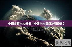 中国冰箱十大排名（中国十大品牌冰箱排名）