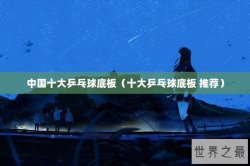 中国十大乒乓球底板（十大乒乓球底板 推荐）