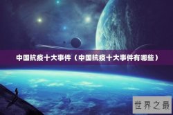 中国抗疫十大事件（中国抗疫十大事件有哪些）
