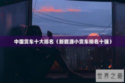 中国货车十大排名（新能源小货车排名十强）