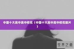 中国十大高中高中校花（中国十大高中高中校花图片）