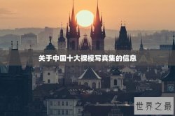 关于中国十大裸模写真集的信息