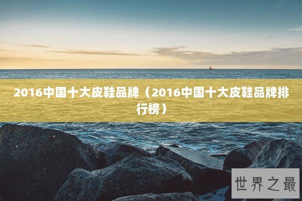 2016中国十大皮鞋品牌（2016中国十大皮鞋品牌排行榜）