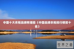 中国十大衣柜品牌有哪些（中国品牌衣柜排行榜前十名）