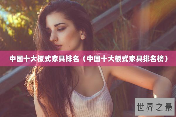 中国十大板式家具排名（中国十大板式家具排名榜）