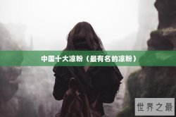 中国十大凉粉（最有名的凉粉）