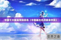 中国十大健身学院排名（中国最出名的健身学院）