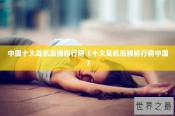 中国十大耳机品牌排行榜（十大耳机品牌排行榜中国）