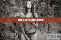 中国十大scp的简单介绍