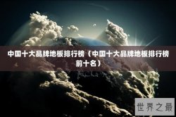 中国十大品牌地板排行榜（中国十大品牌地板排行榜前十名）