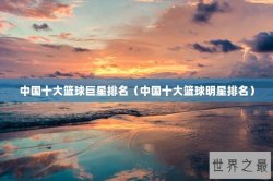 中国十大篮球巨星排名（中国十大篮球明星排名）