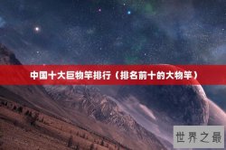 中国十大巨物竿排行（排名前十的大物竿）