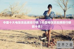 中国十大电饭煲品牌排行榜（中国电饭煲品牌排行榜前十名）