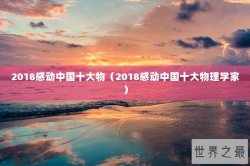 2018感动中国十大物（2018感动中国十大物理学家）