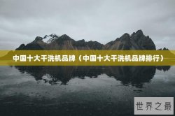 中国十大干洗机品牌（中国十大干洗机品牌排行）