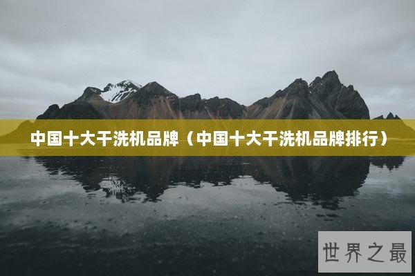 中国十大干洗机品牌（中国十大干洗机品牌排行）