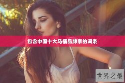 包含中国十大马桶品牌家的词条