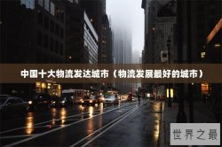 中国十大物流发达城市（物流发展最好的城市）