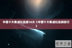 中国十大集成灶品牌10大（中国十大集成灶品牌排行）