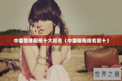 中国整体橱柜十大排名（中国橱柜排名前十）