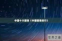 中国十大猫舍（中国猫舍排行）