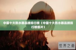 中国十大热水器品牌排行榜（中国十大热水器品牌排行榜图片）