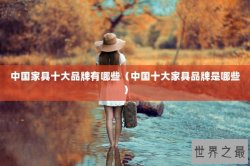 中国家具十大品牌有哪些（中国十大家具品牌是哪些）