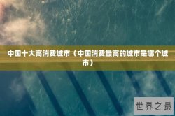中国十大高消费城市（中国消费最高的城市是哪个城市）