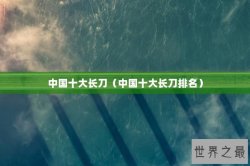 中国十大长刀（中国十大长刀排名）