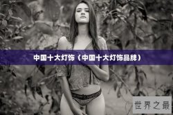 中国十大灯饰（中国十大灯饰品牌）