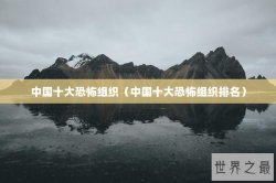 中国十大恐怖组织（中国十大恐怖组织排名）