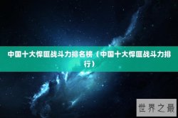 中国十大悍匪战斗力排名榜（中国十大悍匪战斗力排行）