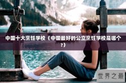 中国十大烹饪学校（中国最好的公立烹饪学校是哪个?）