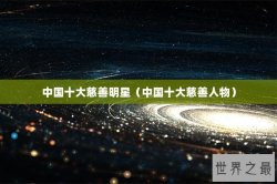 中国十大慈善明星（中国十大慈善人物）