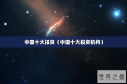 中国十大投资（中国十大投资机构）
