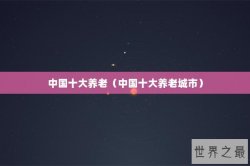 中国十大养老（中国十大养老城市）