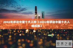 2002年感动中国十大人物（2002年感动中国十大人物视频）