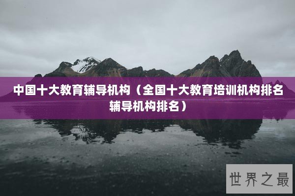 中国十大教育辅导机构(全国十大教育培训机构排名辅导机构排名) 中国十大教育辅导机构(全国十大教育培训机构排名辅导机构排名)