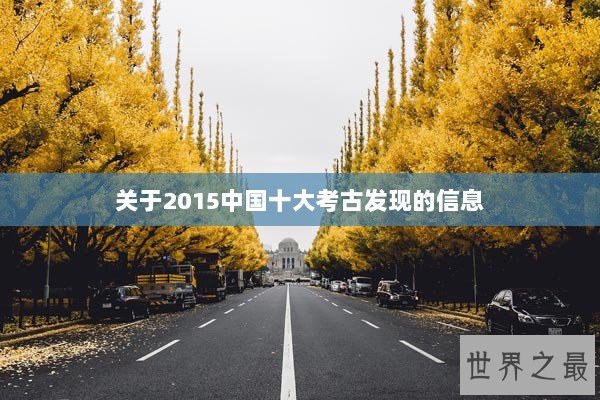 关于2015中国十大考古发现的信息